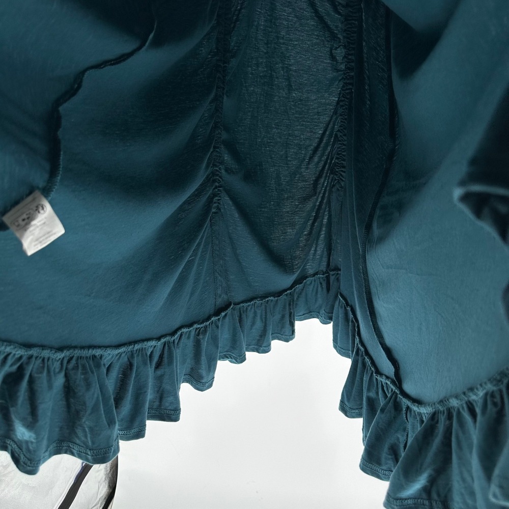 NEW Scarlet Darkness Steampunk Lace Drawstring‎ High Low Blue Dress M Whimsygoth - Picture 8 of 9